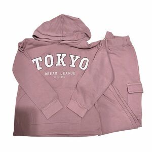 H&M Matching Set Tokyo Cargo Sweatpants with Hoodie 6-7 years